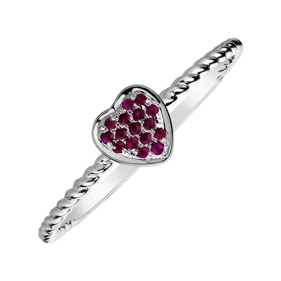 Prsteň s rubínmi Ruby Love