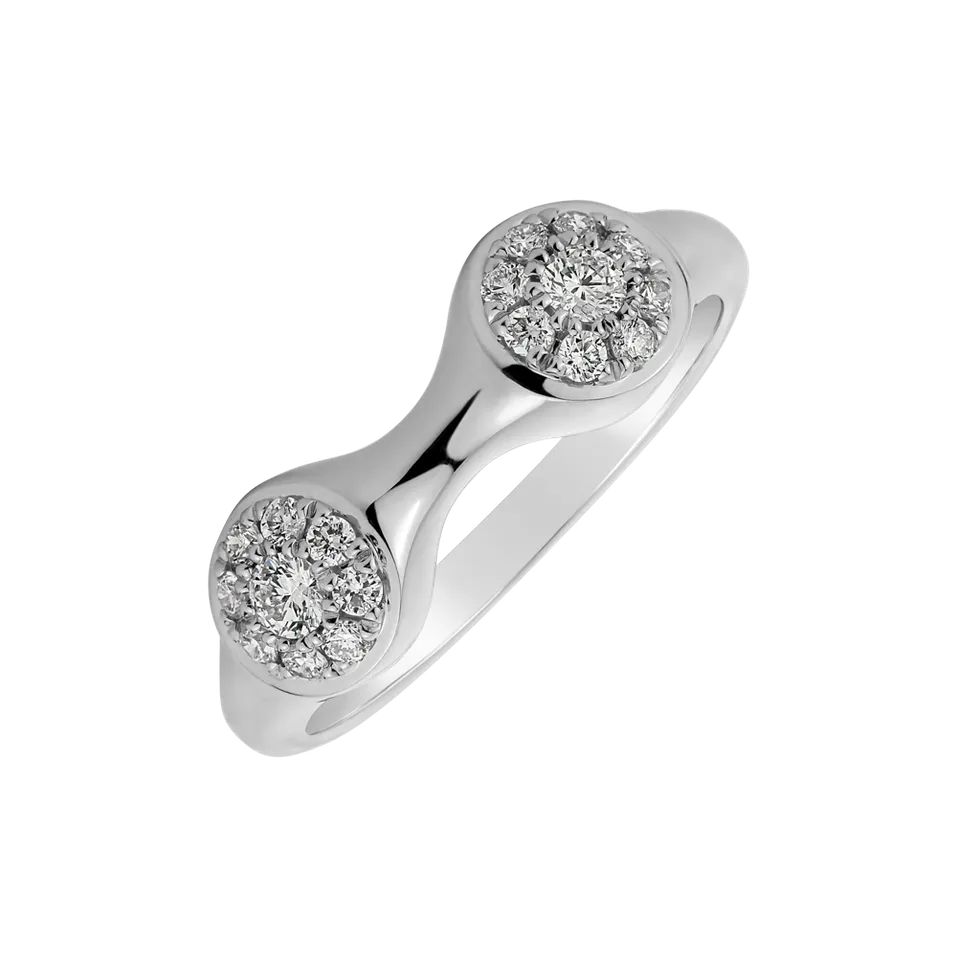 Prsteň s diamantmi Space Kiss