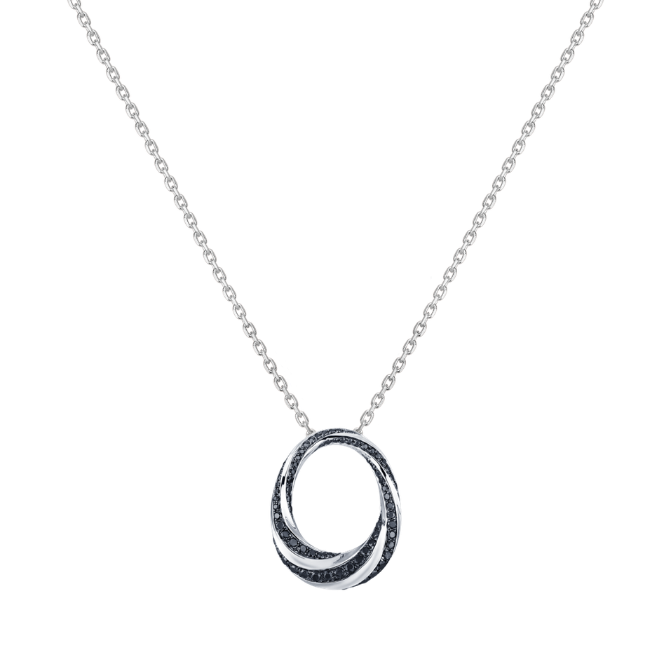 Přívěsok s čiernymi diamantmi Posh Brilliance