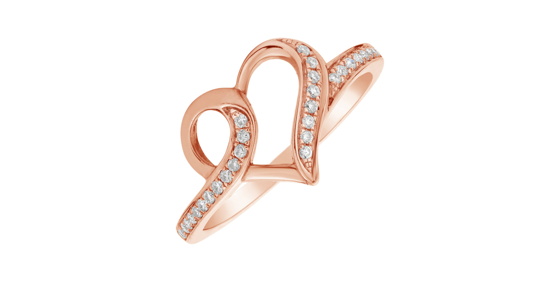 Prsteň s diamantmi Tangled Love