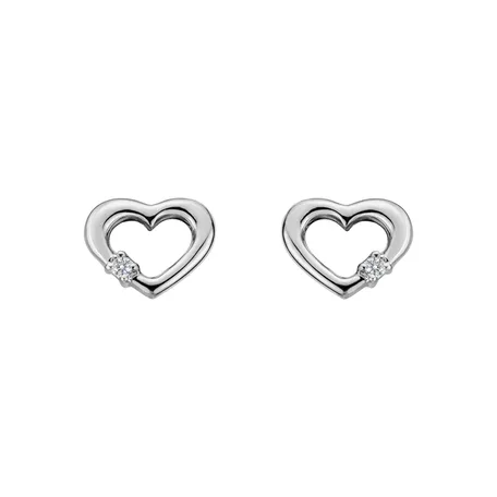 Náušnice s diamantom Simply Love