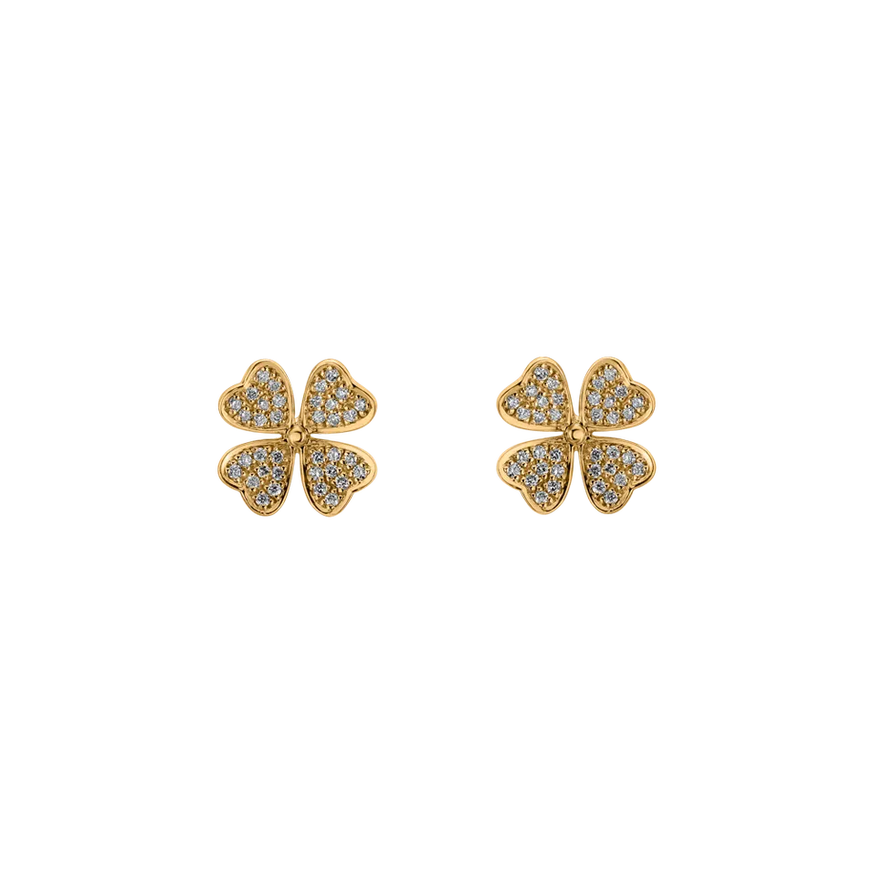 Náušnice s diamantmi Lucky Spirit