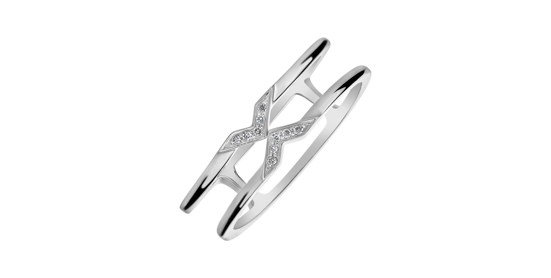 Prsteň s diamantmi Heaven Infinity