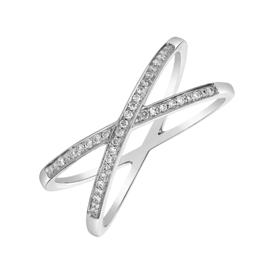Prsteň s diamantmi Peace Twin