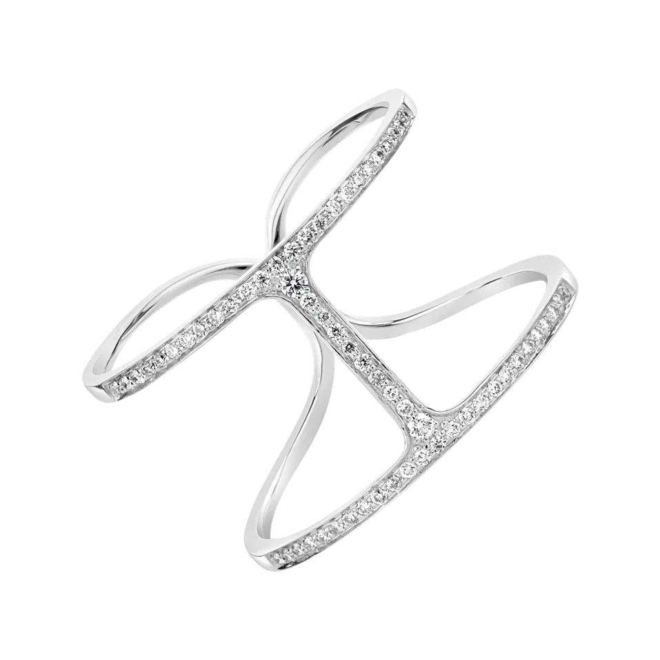Prsteň s diamantmi Simply Luxury