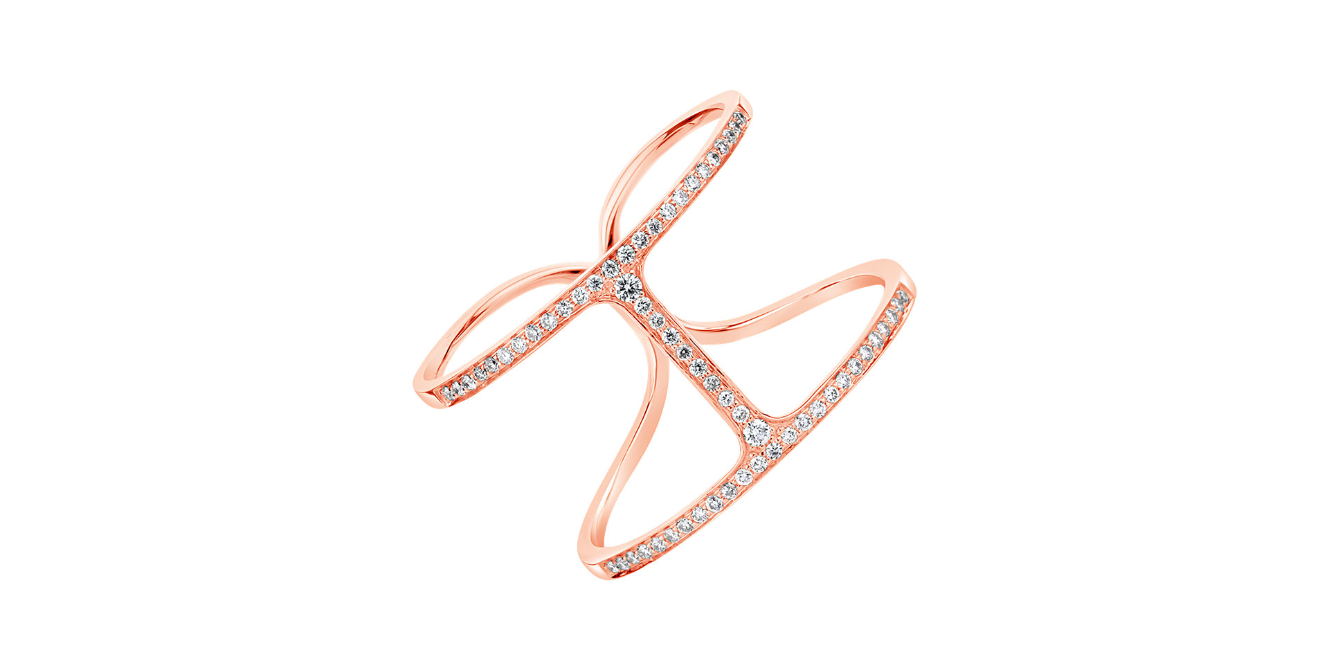 Prsteň s diamantmi Simply Luxury