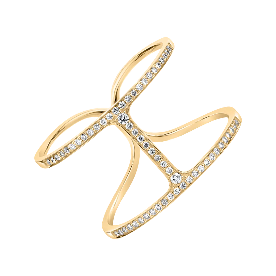 Prsteň s diamantmi Simply Luxury