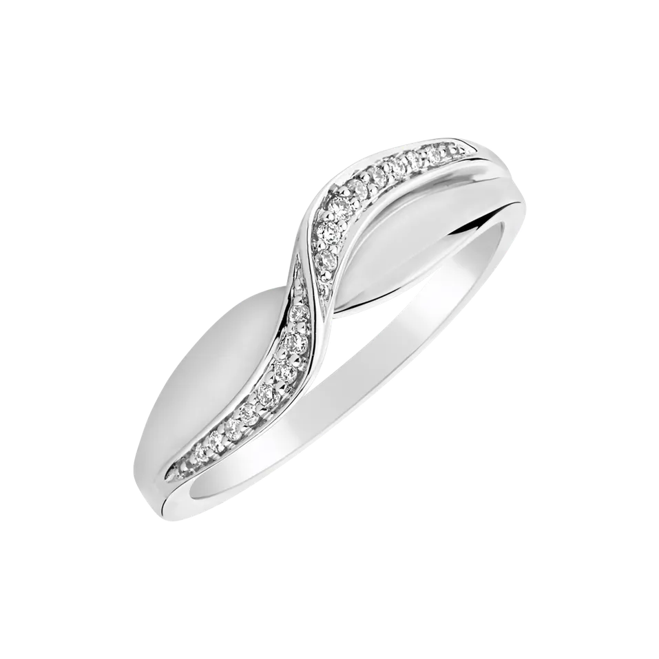 Prsteň s diamantmi Eternity Sea