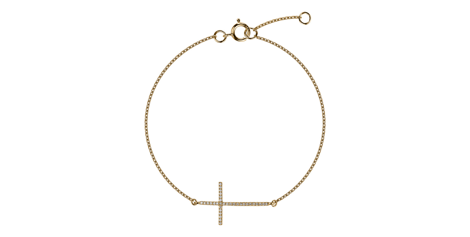 Náramok s diamantmi Shiny Cross