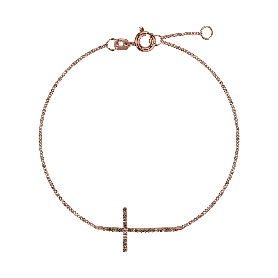 Náramok s diamantmi Shiny Cross