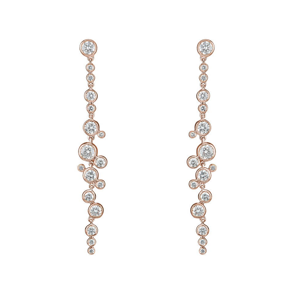 Náušnice s diamantmi Heaven Waterfall