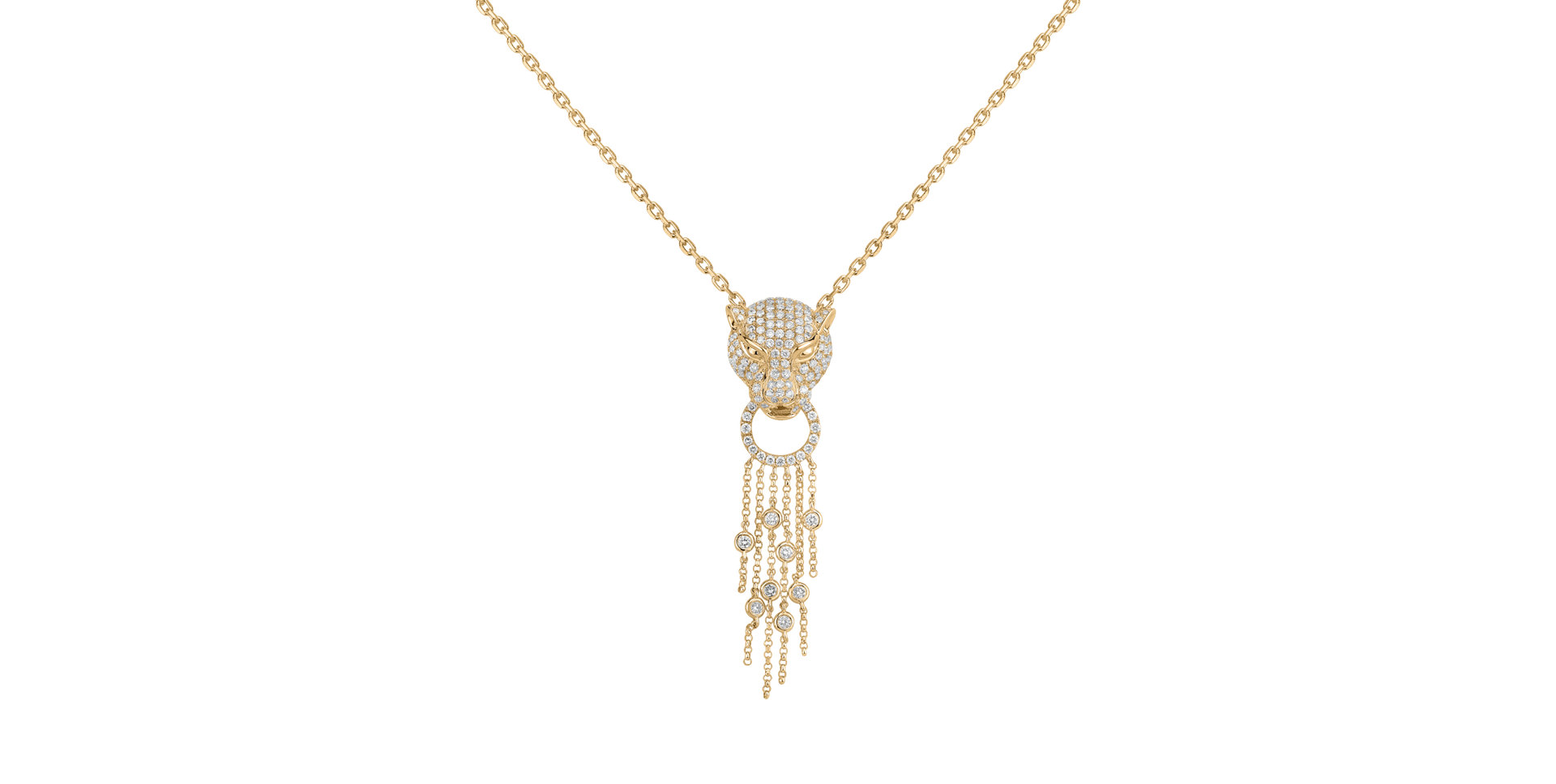 Náhrdelník s diamantmi Majestic Tiger