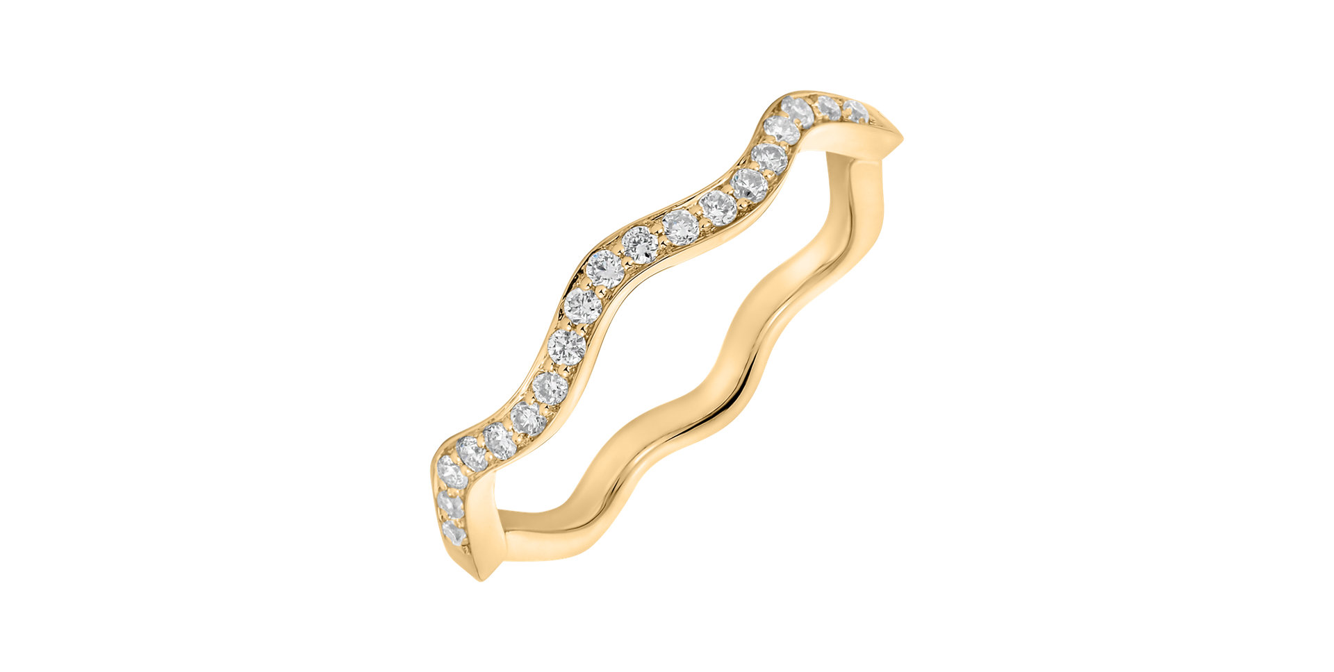 Prsteň s diamantmi Simplicity