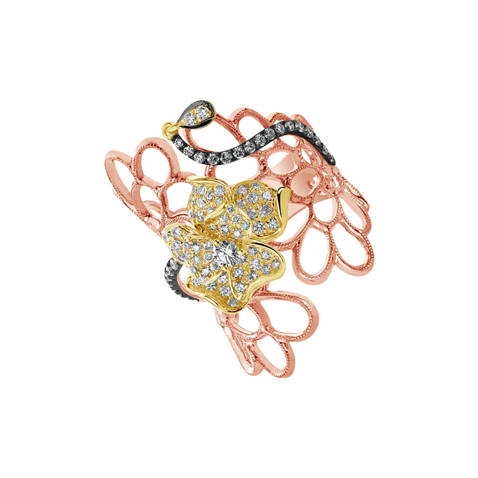 Prsteň s diamantmi Virgin Rose
