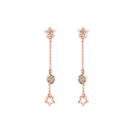 Náušnice s diamantmi Celestial Spark