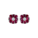 Náušnice s diamantmi a rubínmi Red Blossom2