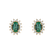 Náušnice so smaragdom a diamantmi Princess Sparkle2