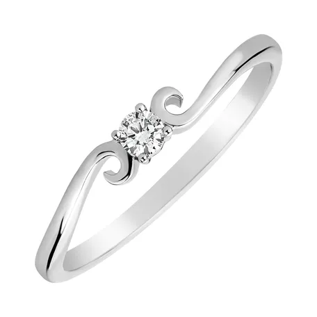 Prsteň s diamantom Baroque Love