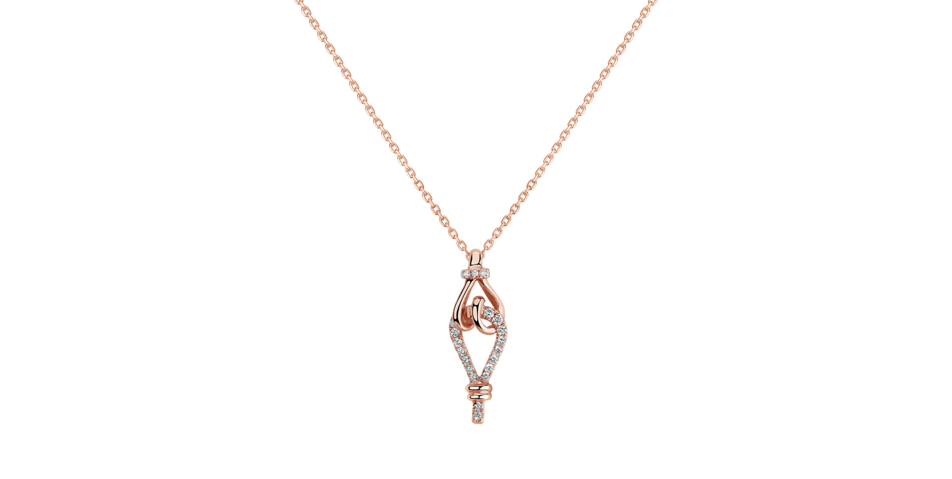 Přívěsok s diamantmi Pineda