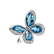 Prsteň s diamantmi a topásmi Sky Butterfly2