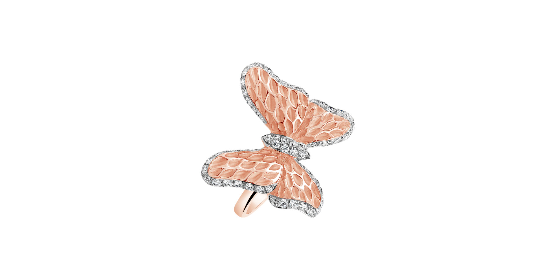 Prsteň s diamantmi Sweet Butterfly