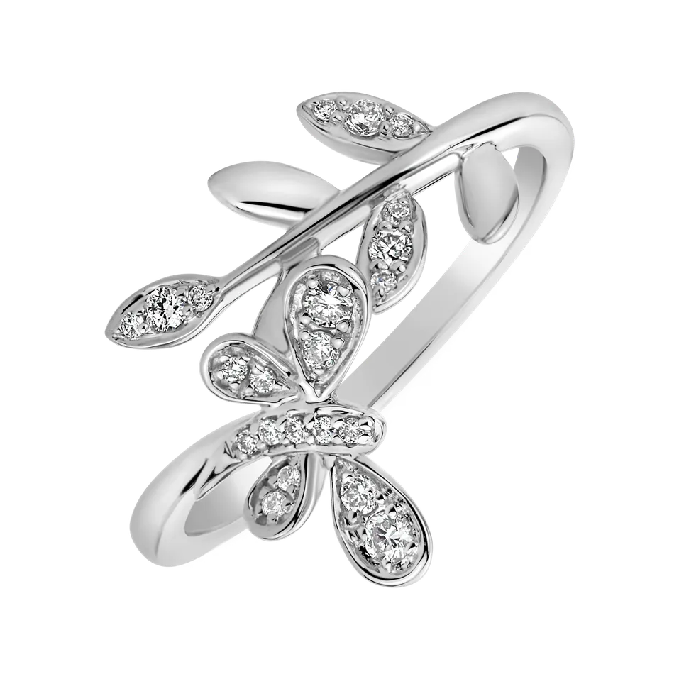 Prsteň s diamantmi Butterfly