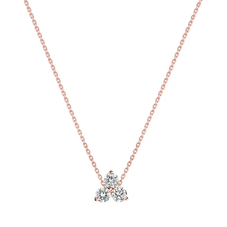 Náhrdelník s diamantmi Sparkling Trefoil