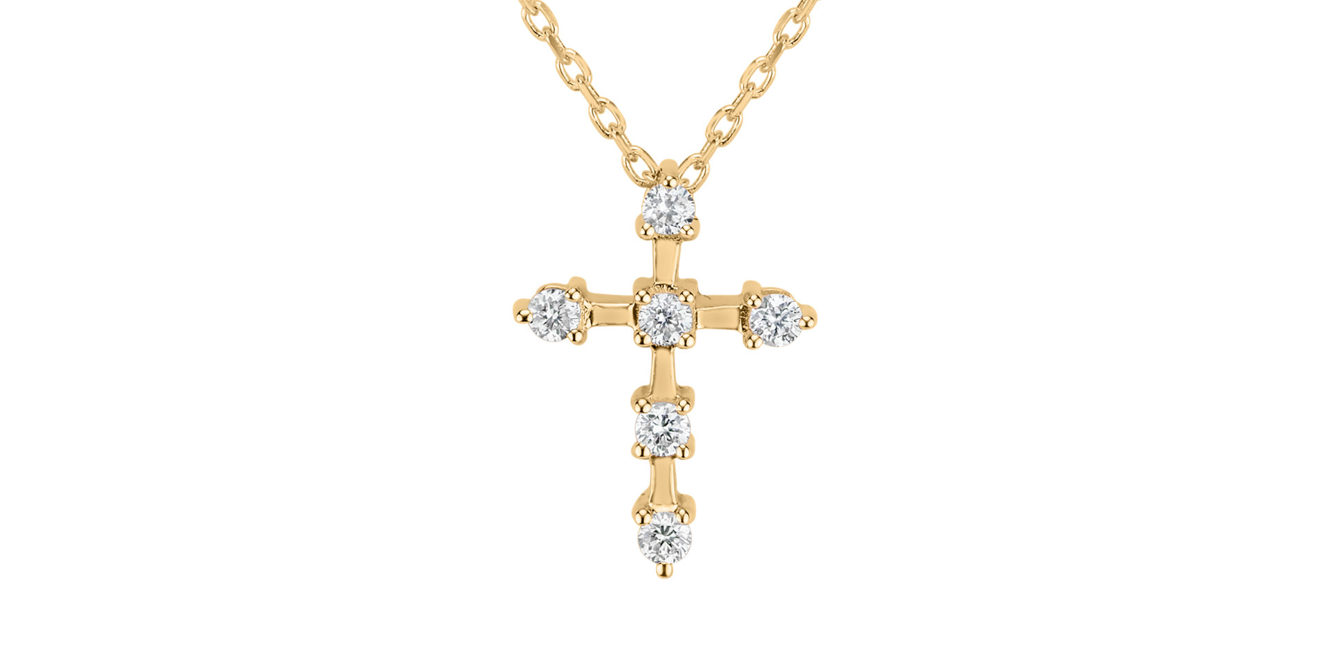 Náhrdelník s diamantmi Sparkling Cross