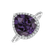Prsteň s ametystom a diamantmi Emerald Brilliance2