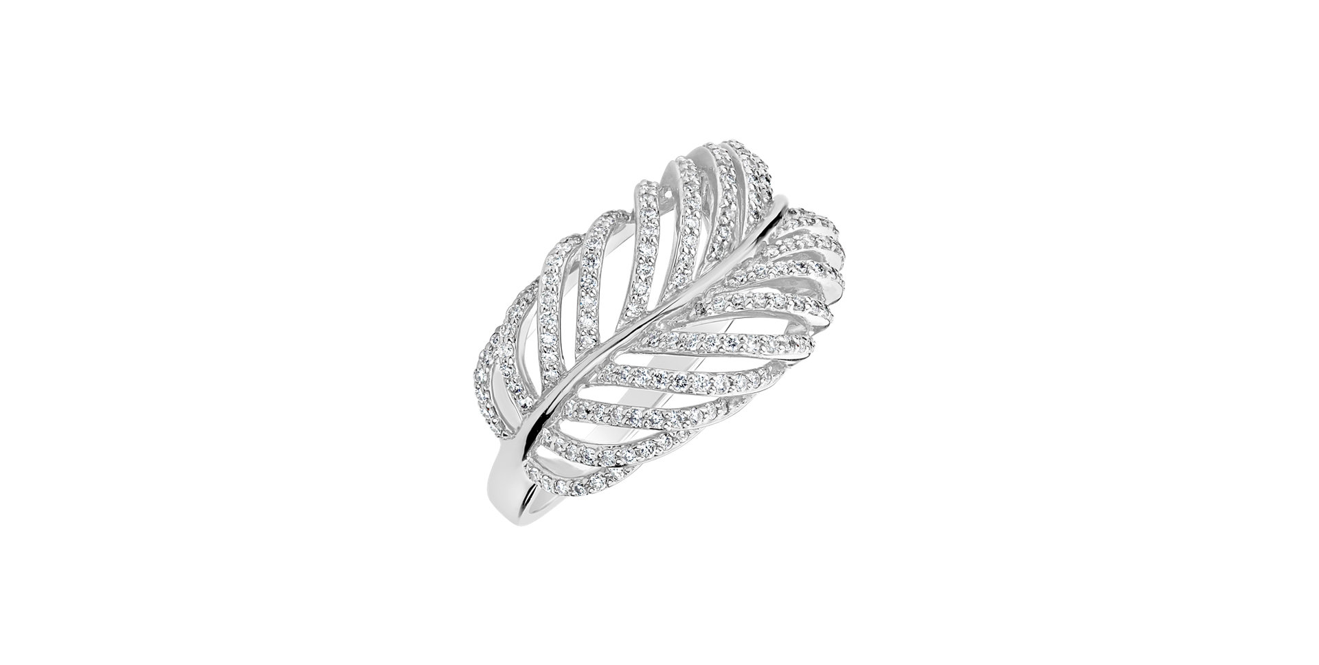Prsteň s diamantmi Miracle Feather
