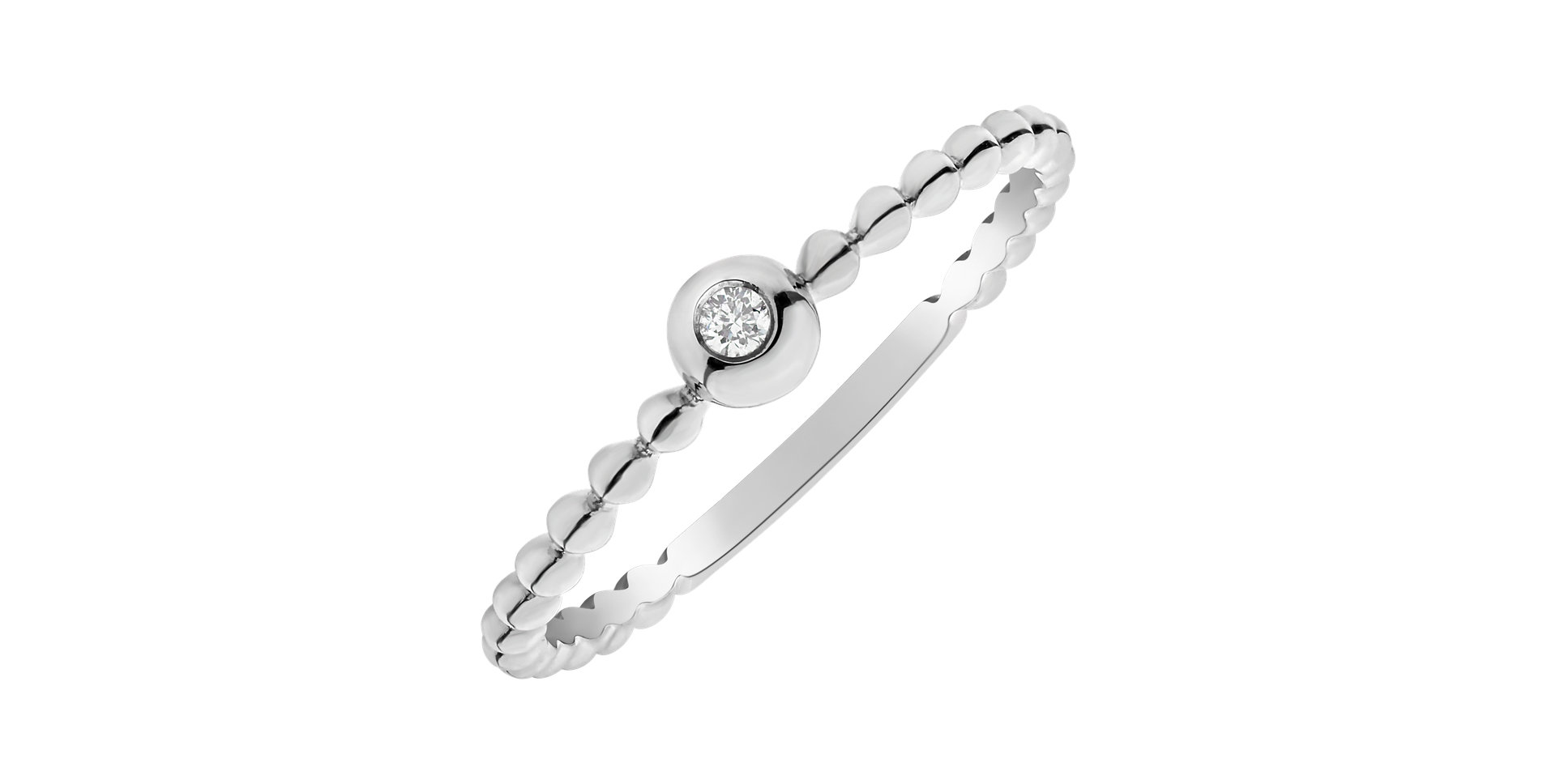 Prsteň s diamantom Bubble Kiss