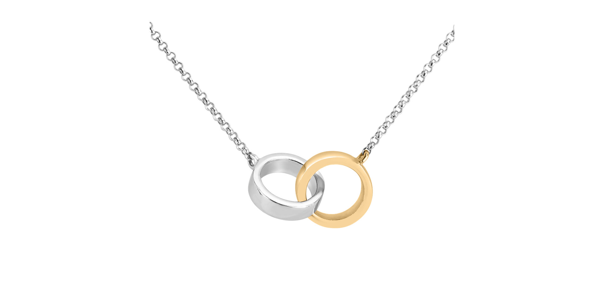 Náhrdelník s diamantom Eternal Circles