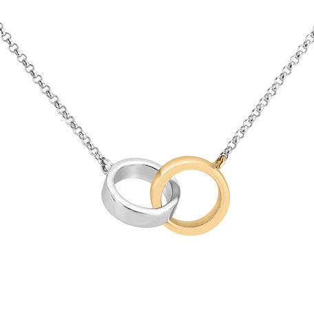Náhrdelník s diamantom Eternal Circles