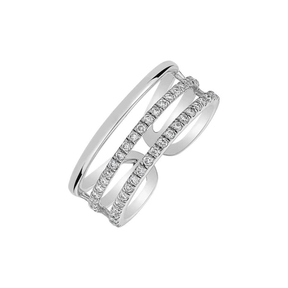 Prsteň s diamantmi Goddess Clotho