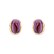 Náušnice s ametystom diamantmi Mystic Blossom2