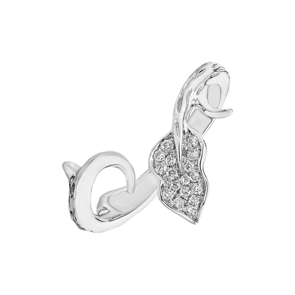 Prsteň s diamantmi Wonder Leaf