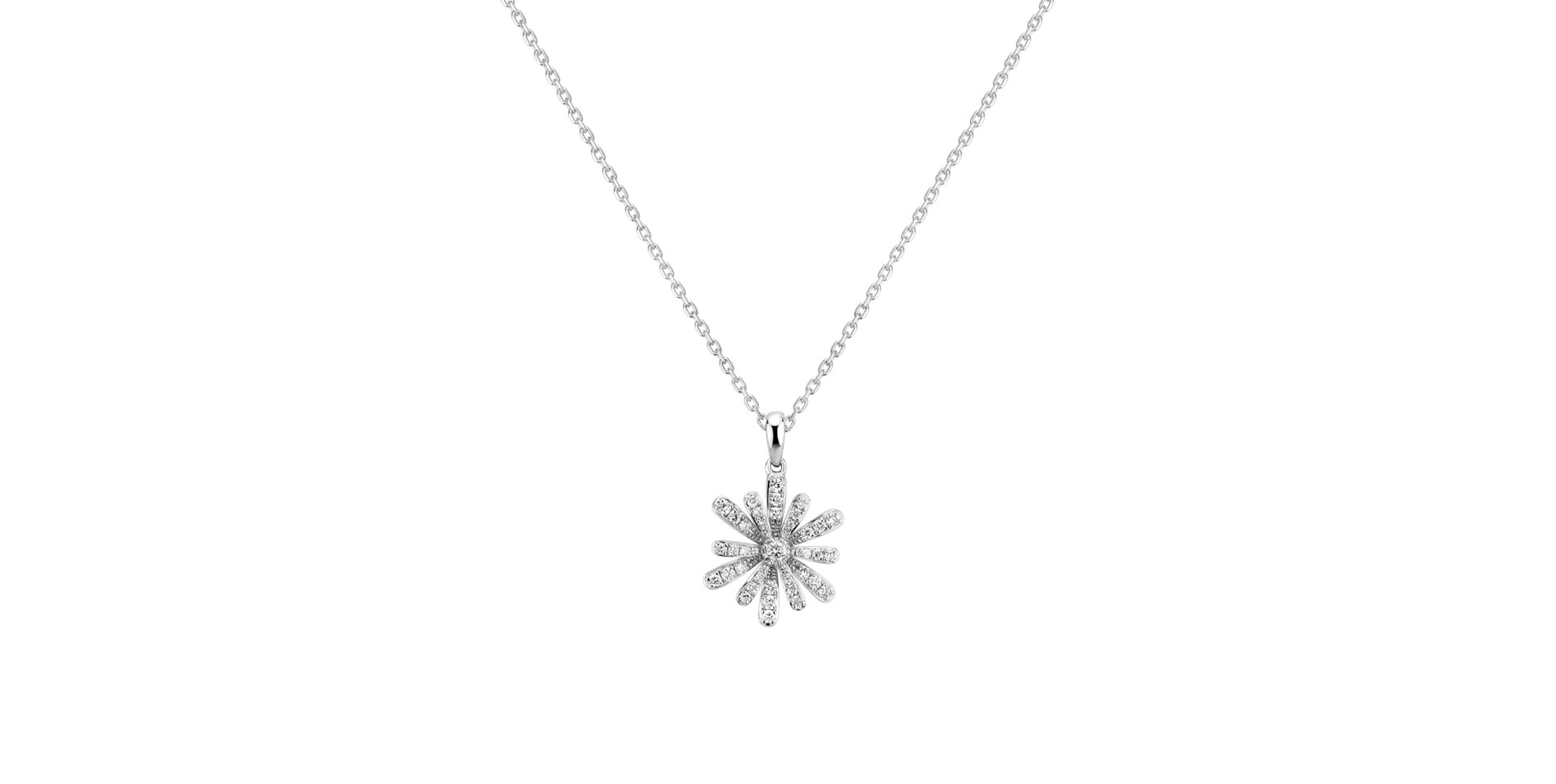 Přívěsok s diamantmi Sparkle Daisy