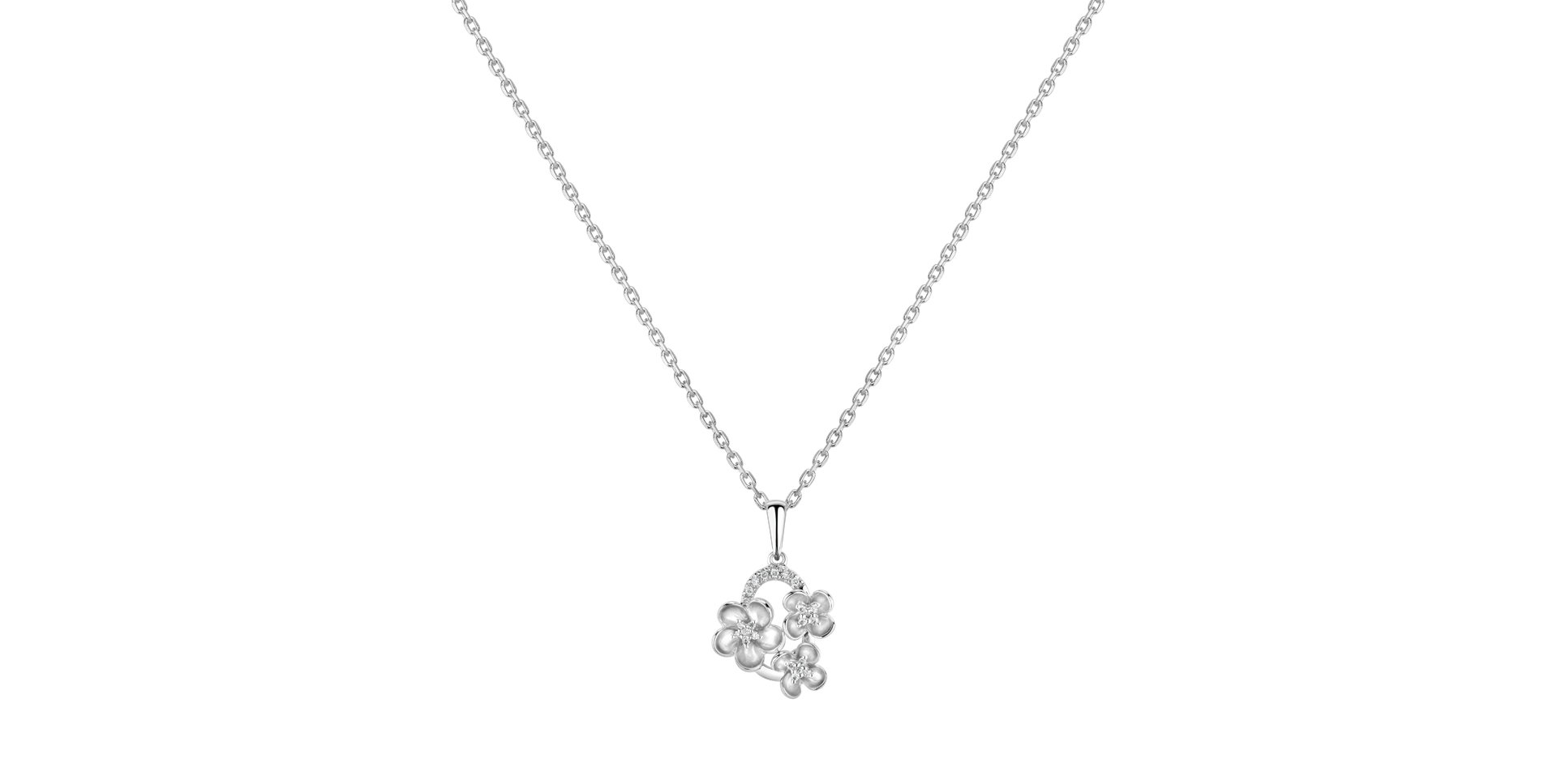 Přívěsok s diamantmi Shiny Flora