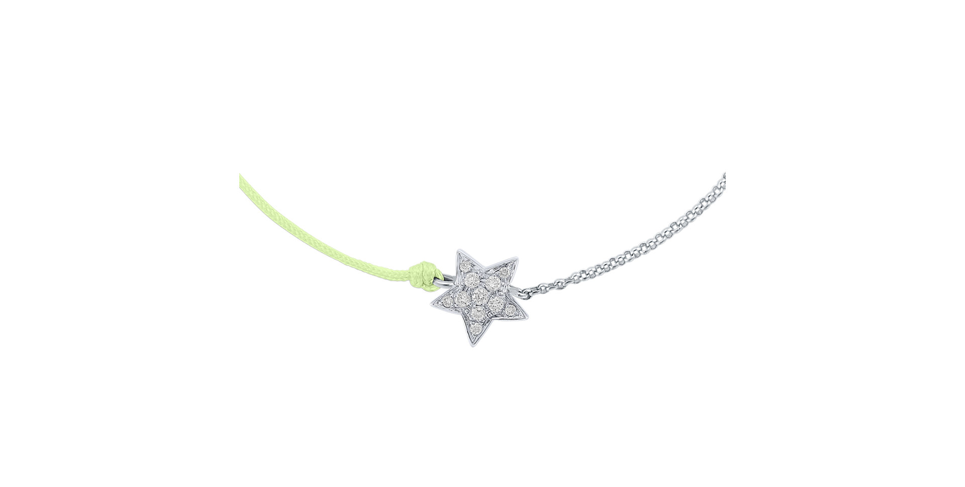 Diamantový náramok so šnúrkou Be a Star