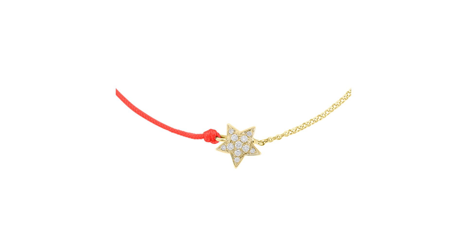Diamantový náramok so šnúrkou Be a Star