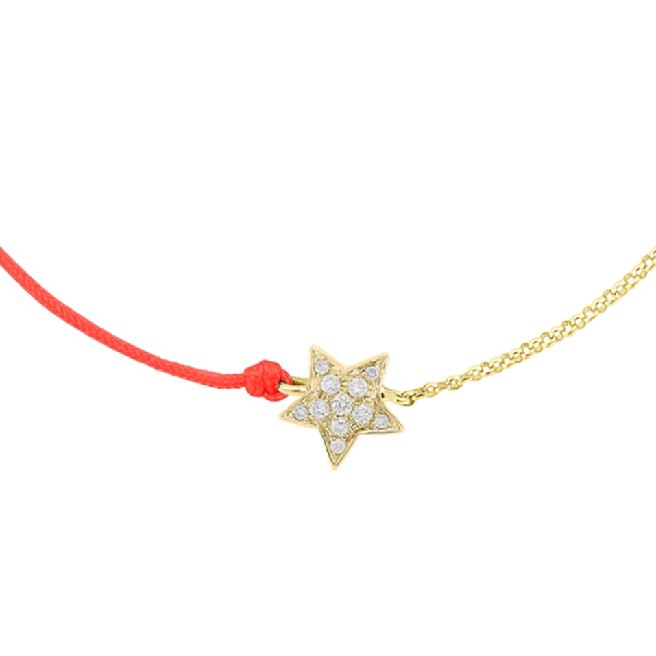 Diamantový náramok so šnúrkou Be a Star
