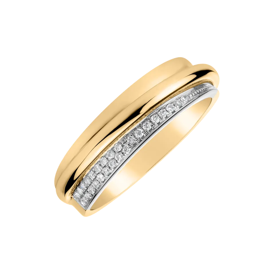 Prsteň s diamantmi Noble Wish