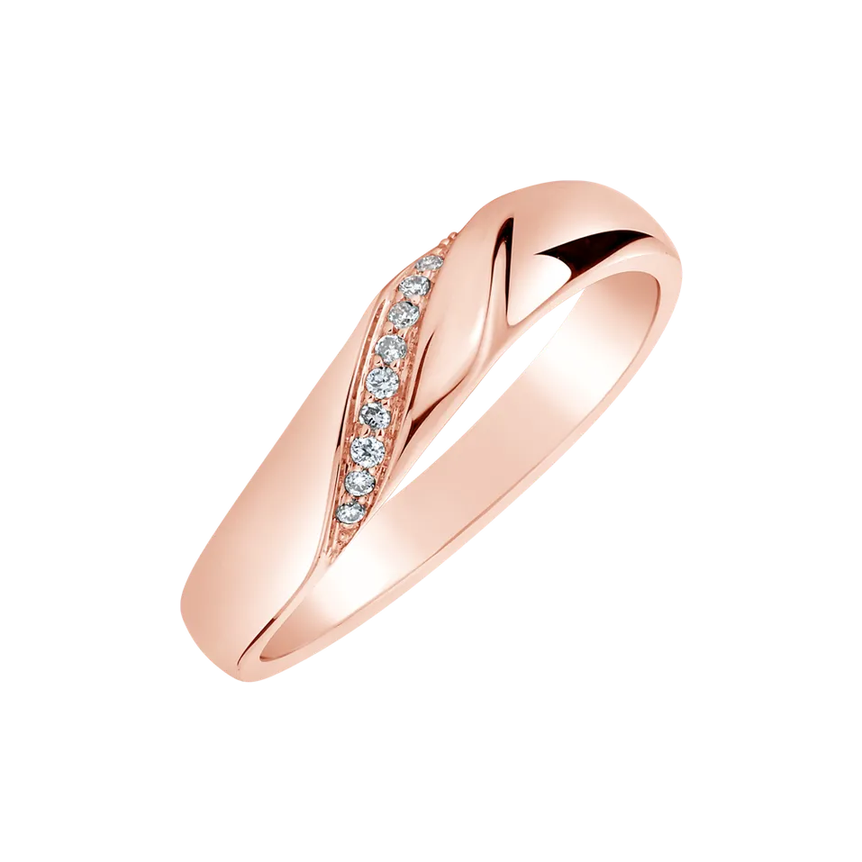 Prsteň s diamantmi Eternity Ray