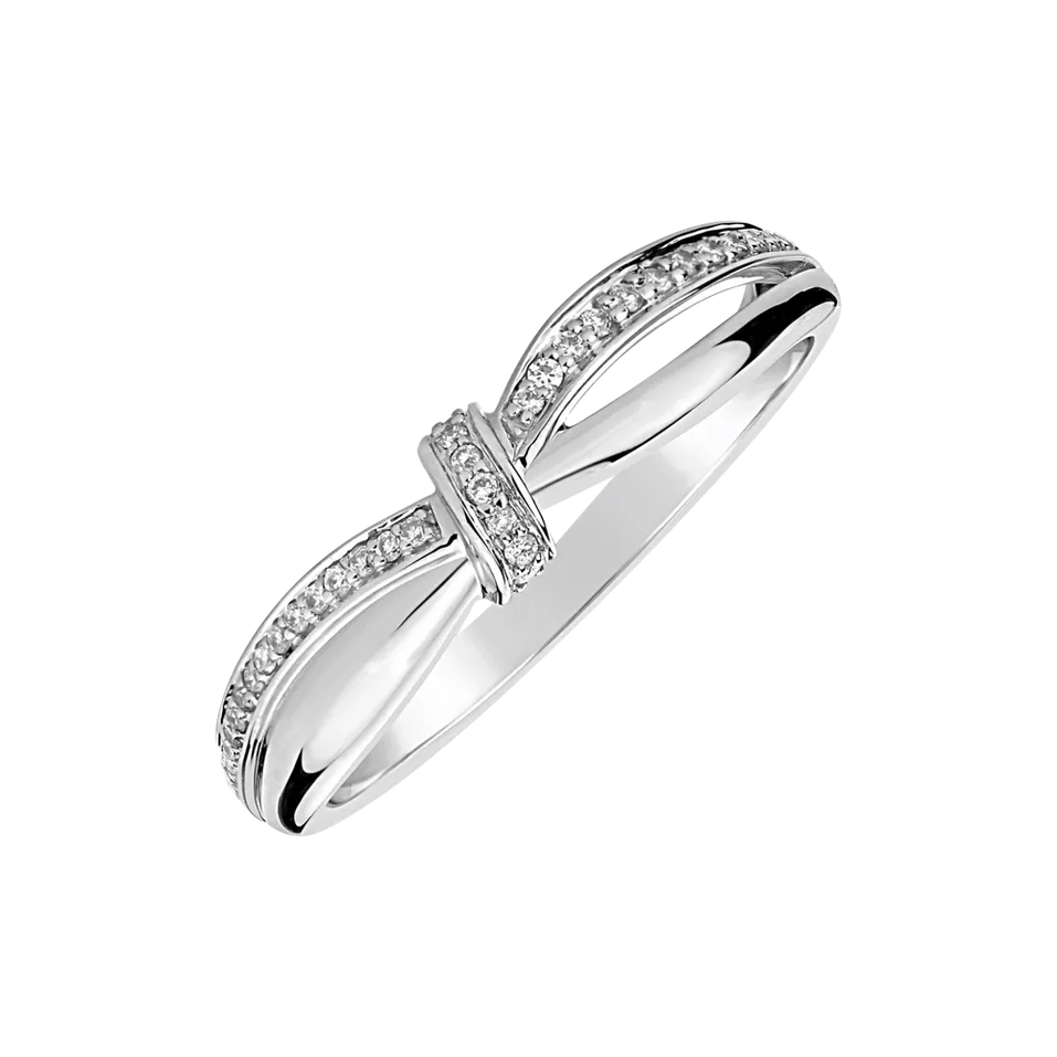 Prsteň s diamantmi Seductive Ribbon