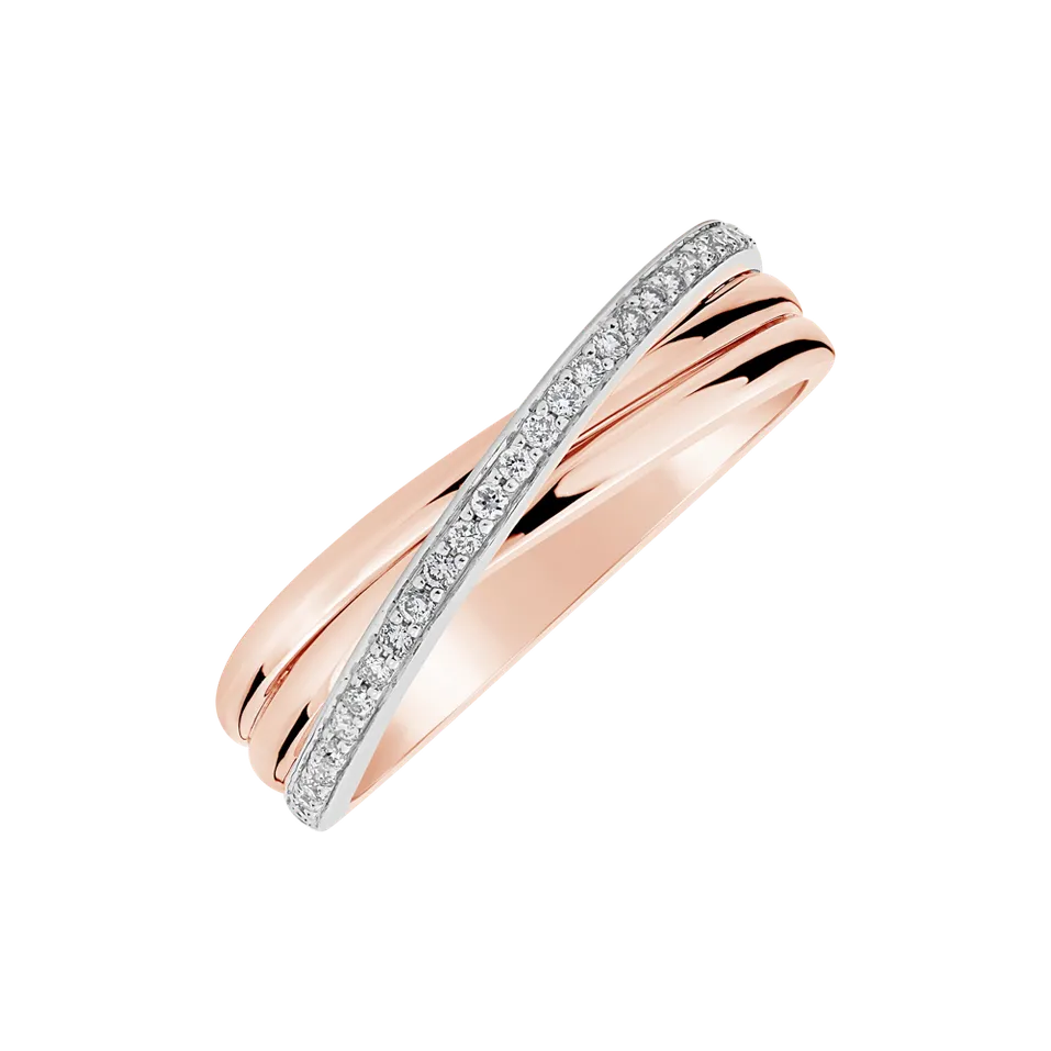 Prsteň s diamantmi Pink Paradise