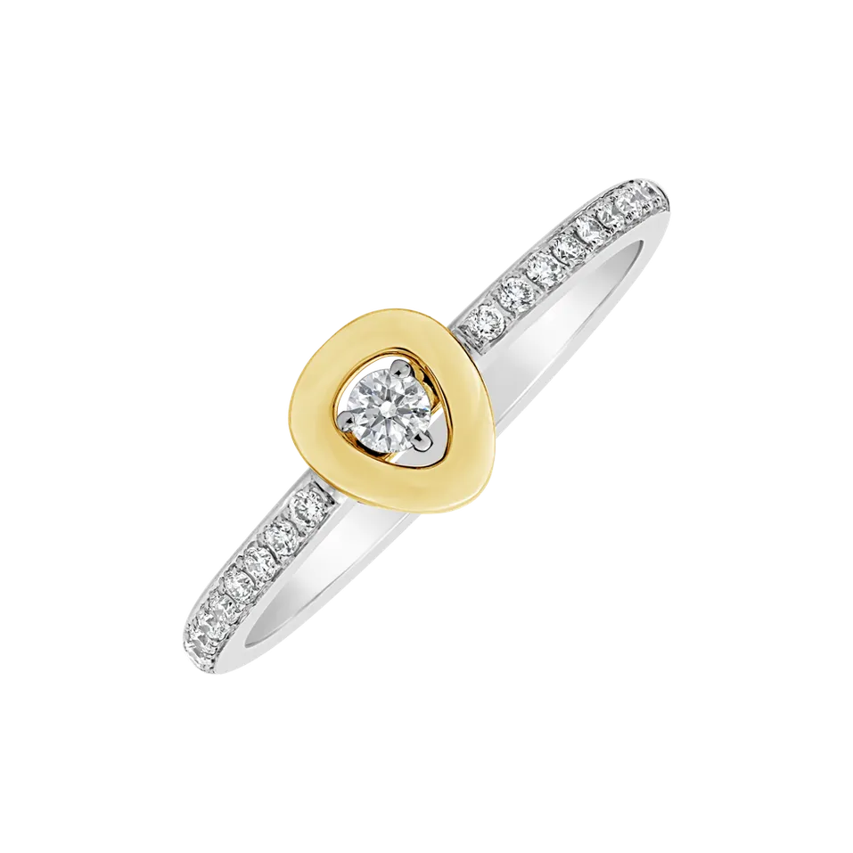 Prsteň s diamantmi Yellow Trinity