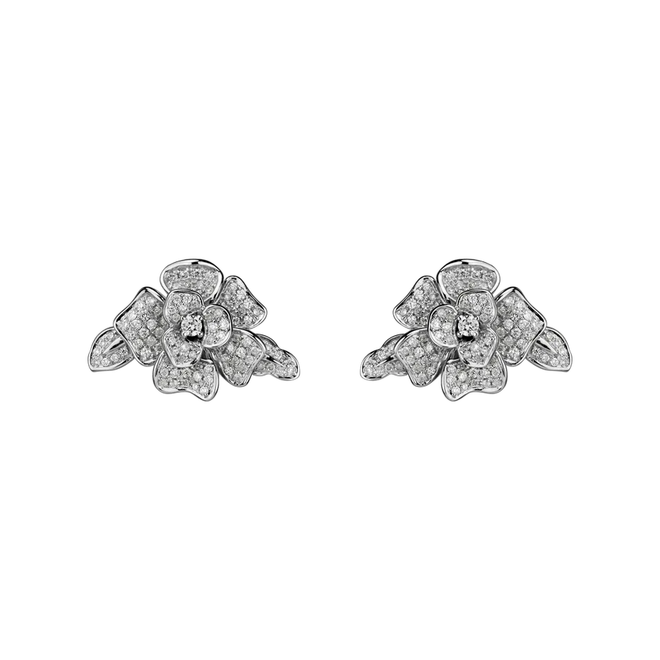 Náušnice s diamantmi Duchess Flower