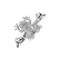 Prsteň s diamantmi Noble Frog2