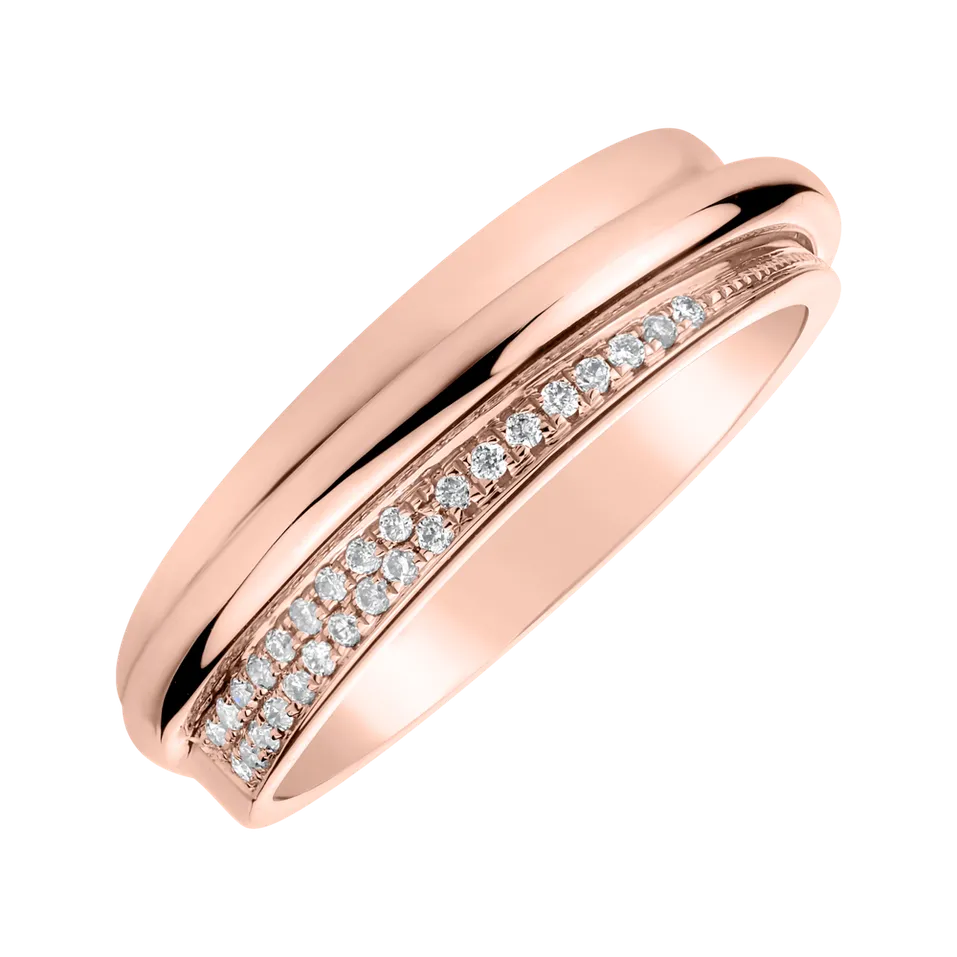 Prsteň s diamantmi Noble Wish