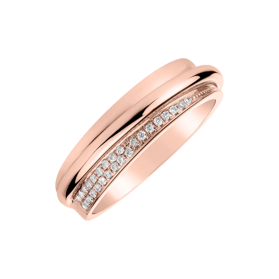 Prsteň s diamantmi Noble Wish